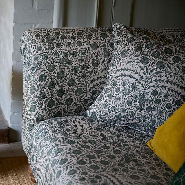 Exbury 3 Seater Sofa in V&A Threads of India Mughal Arbour Hunter